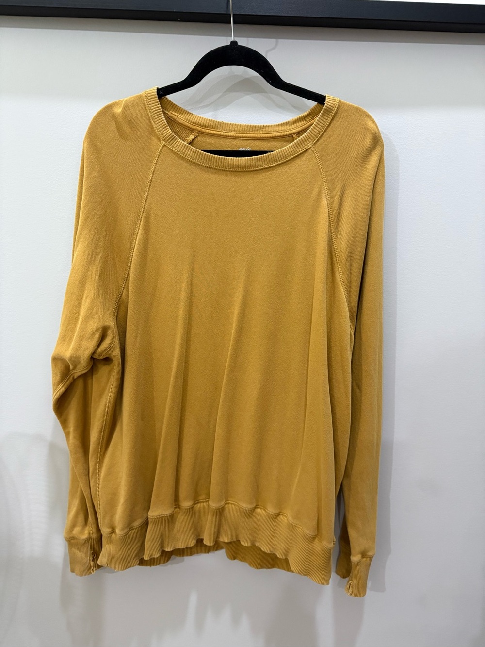 aerie Mustard Yellow Lightweight V-Neck Sweater